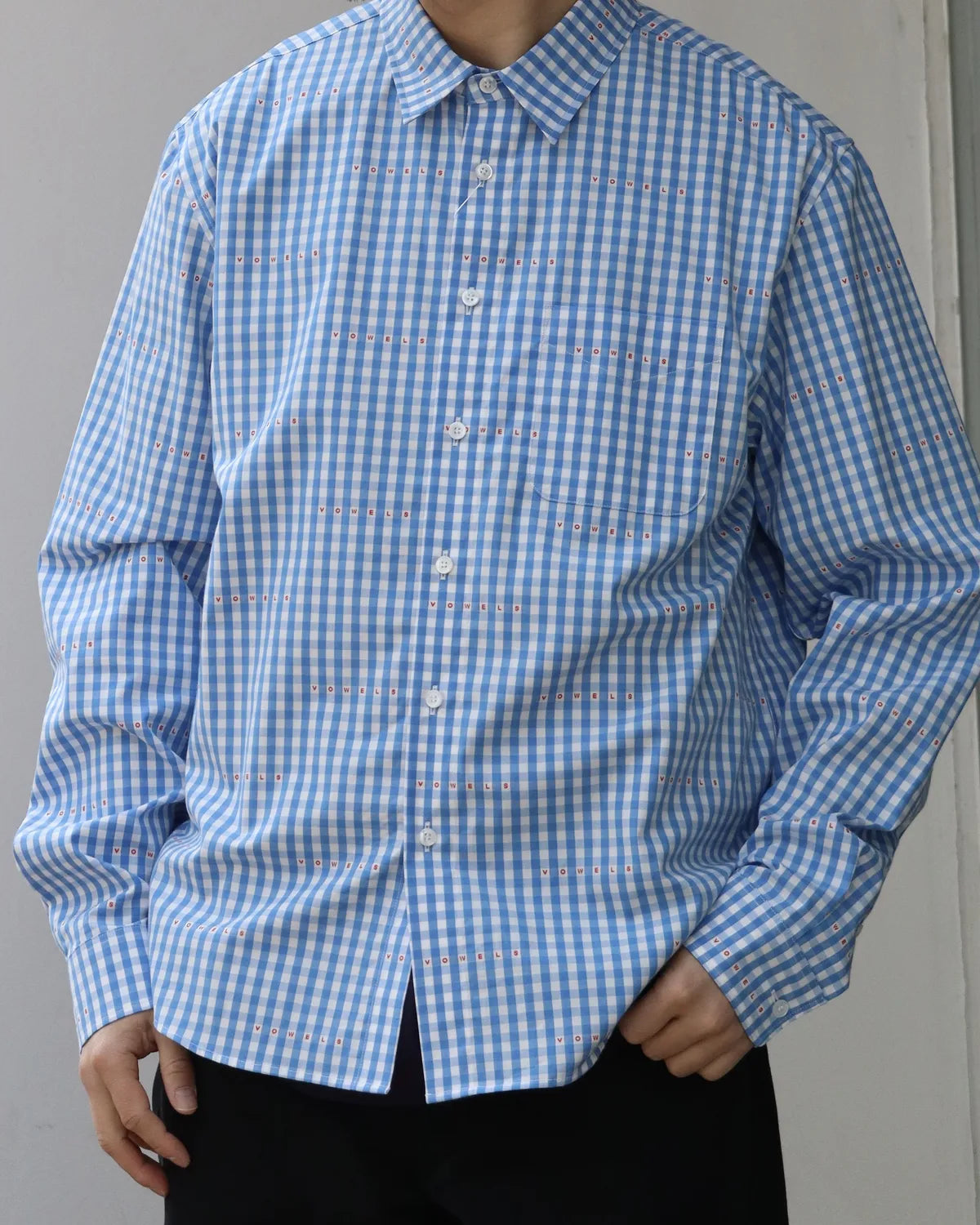 vowels / MICRO PLAID SHIRT (VO-26SS-SH035)