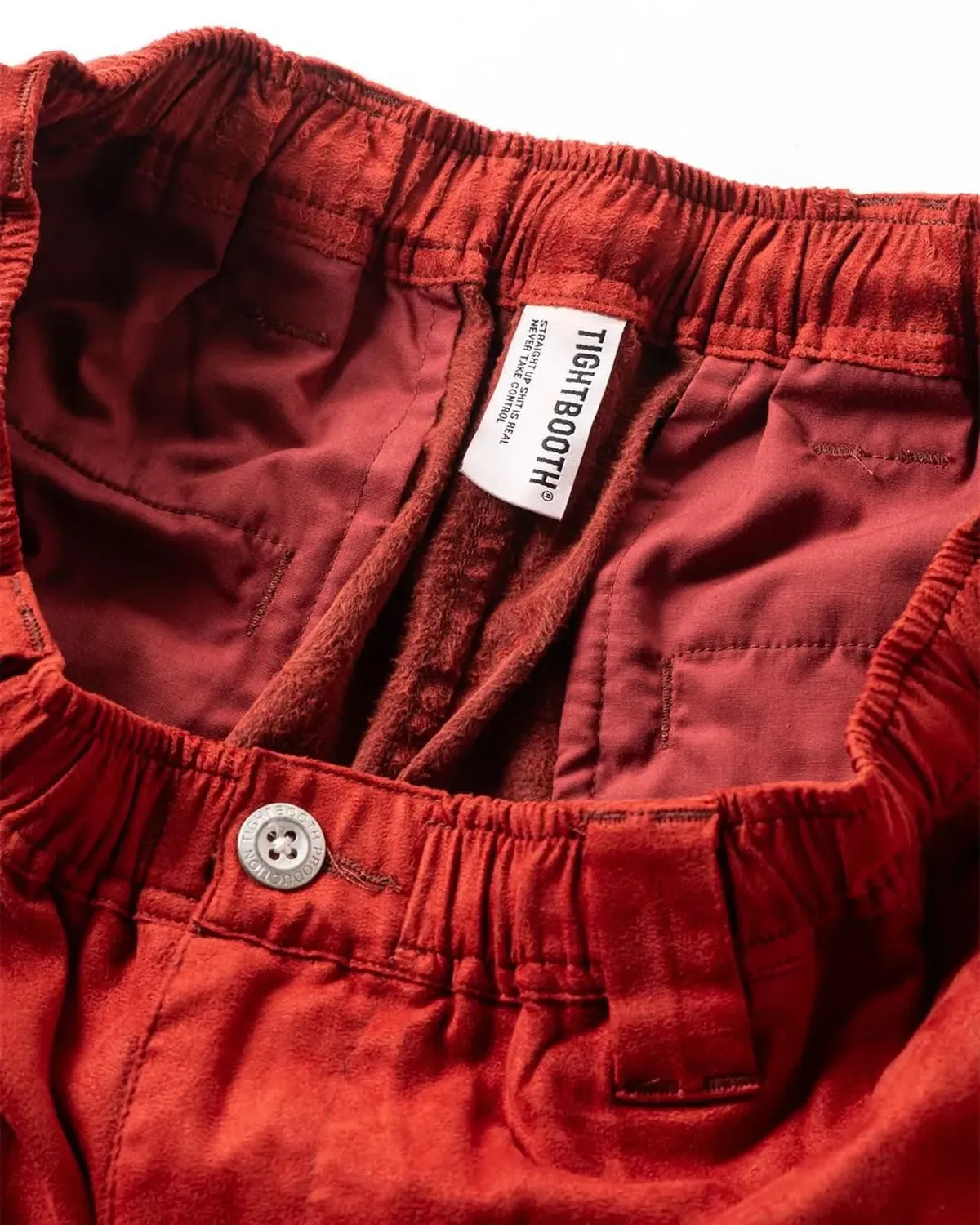 TIGHTBOOTH / SUEDE BAGGY PANTS (FW25-B12)