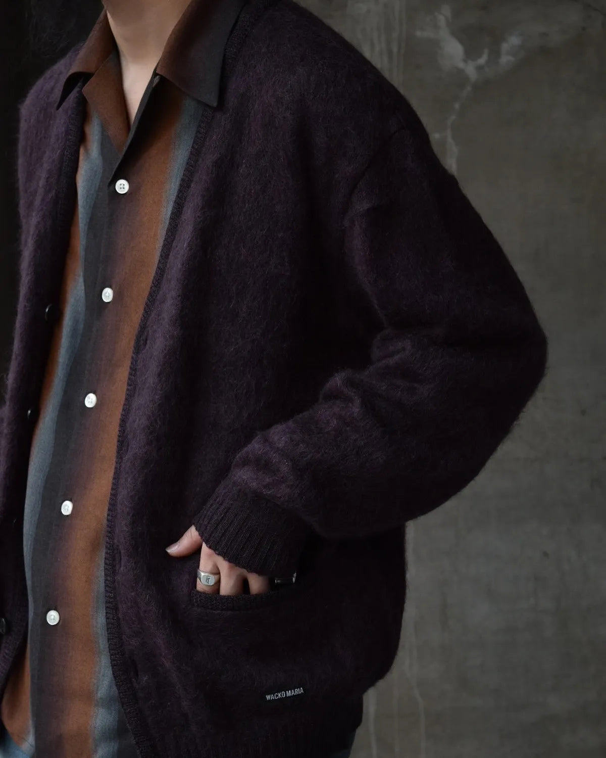 WACKO MARIA ワコマリア モヘアカーディガン ブラック L WACKO MARIA (ワコマリア)】 モヘアカーディガン│WACKO MARIA