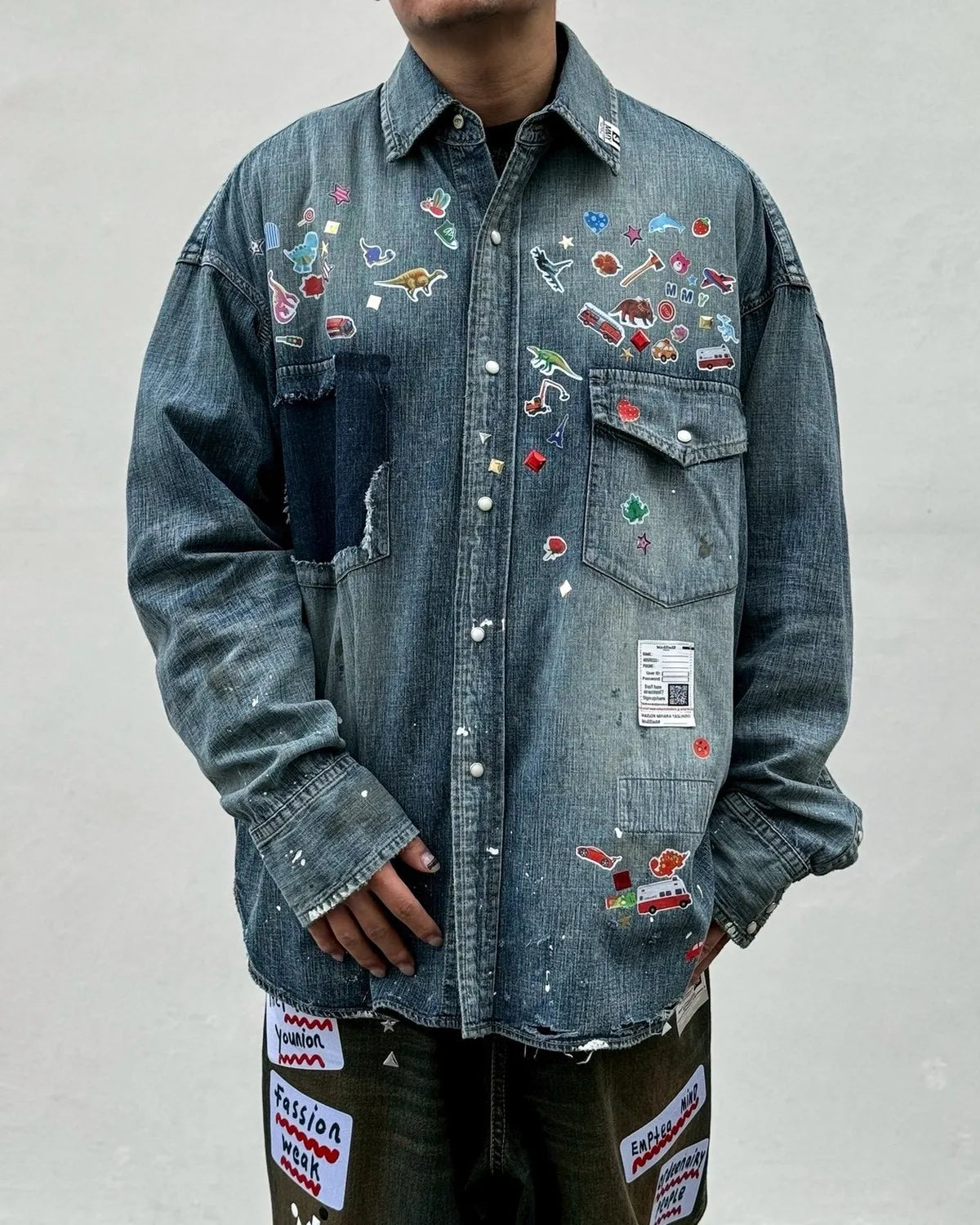 Maison MIHARA YASUHIRO / DENIM SHIRTS w STK (J16SH125)