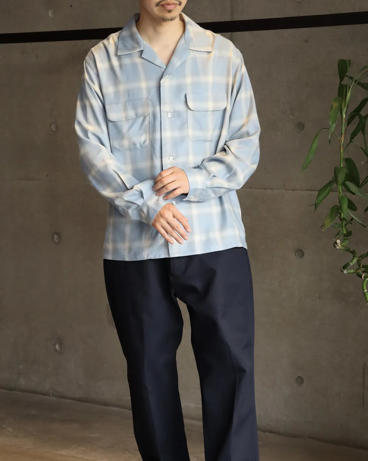 SEQUEL 22AW LINE CHECK SHIRT チェックシャツ M SEQUEL LINE CHECK SHIRT シークエル チェックシャツ M