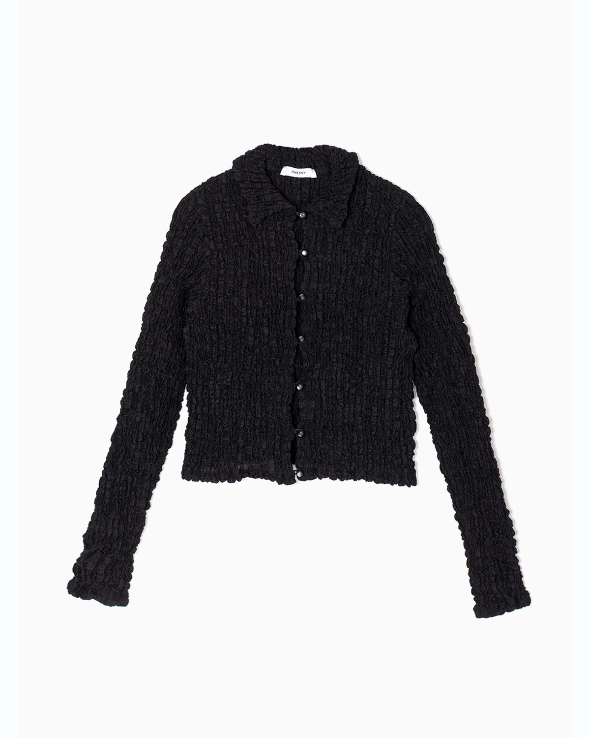 PHEENY / Shrink Lace Cropped Shirt (PS26-CS18)