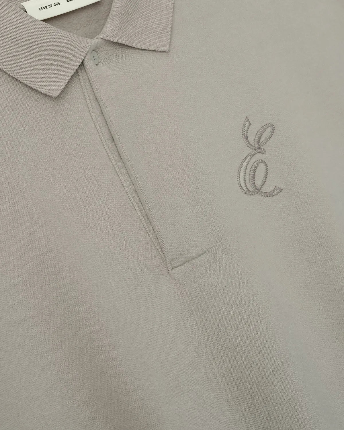 ESSENTIALS / Embroidered Classic Polo Sweatshirt (192HO252041F)