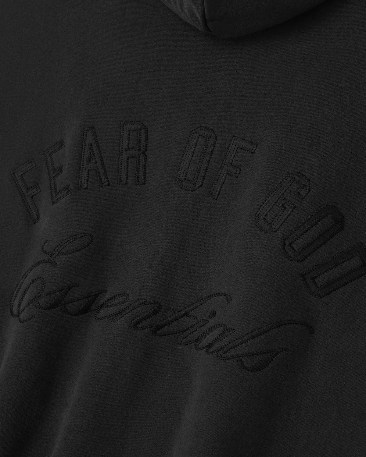 ESSENTIALS / Embroidered Classic Full Zip Hoodie (192HO254781F)