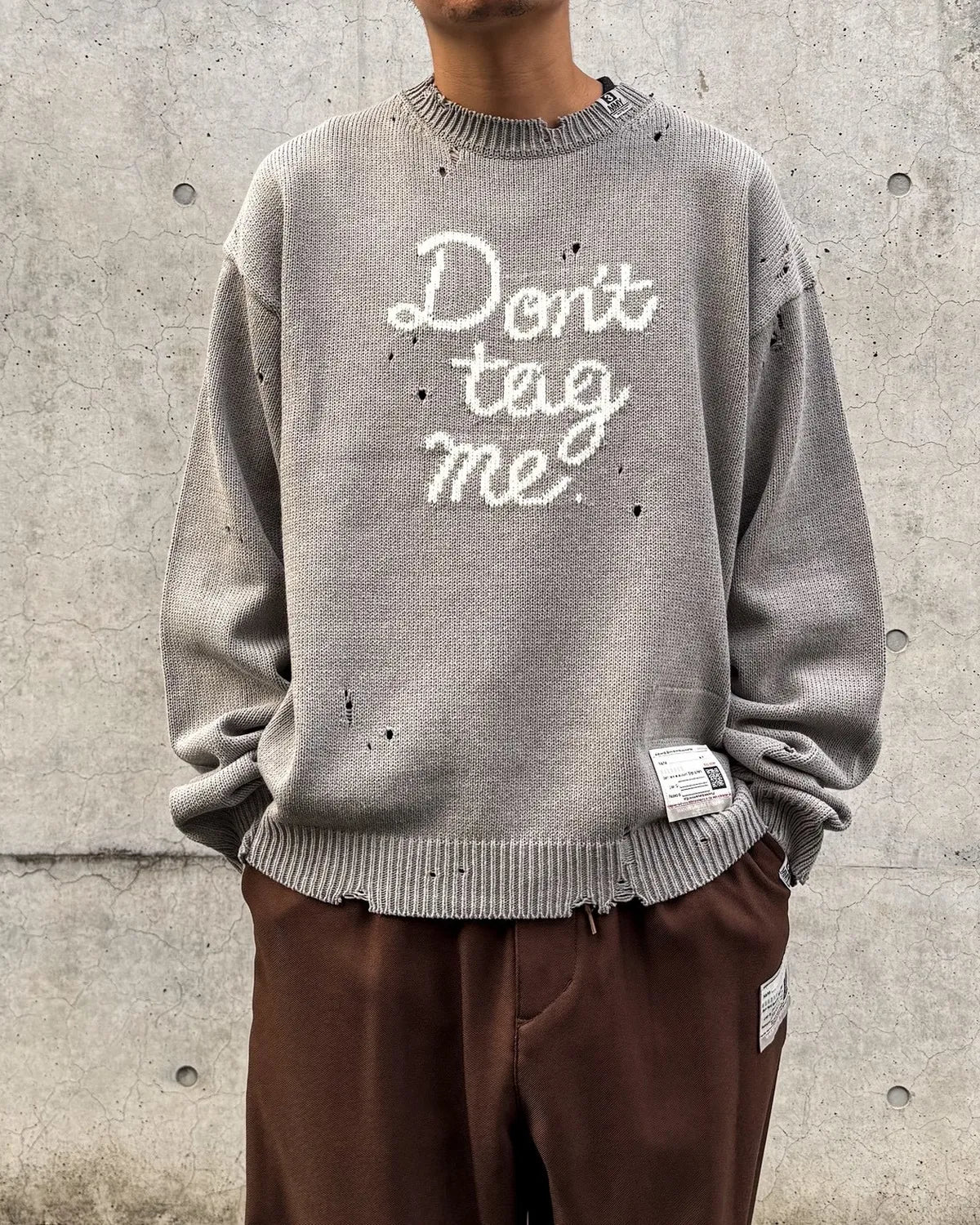 Maison MIHARA YASUHIRO / Don't Tag Me Jacquard Knit Sweater (A17SW521)