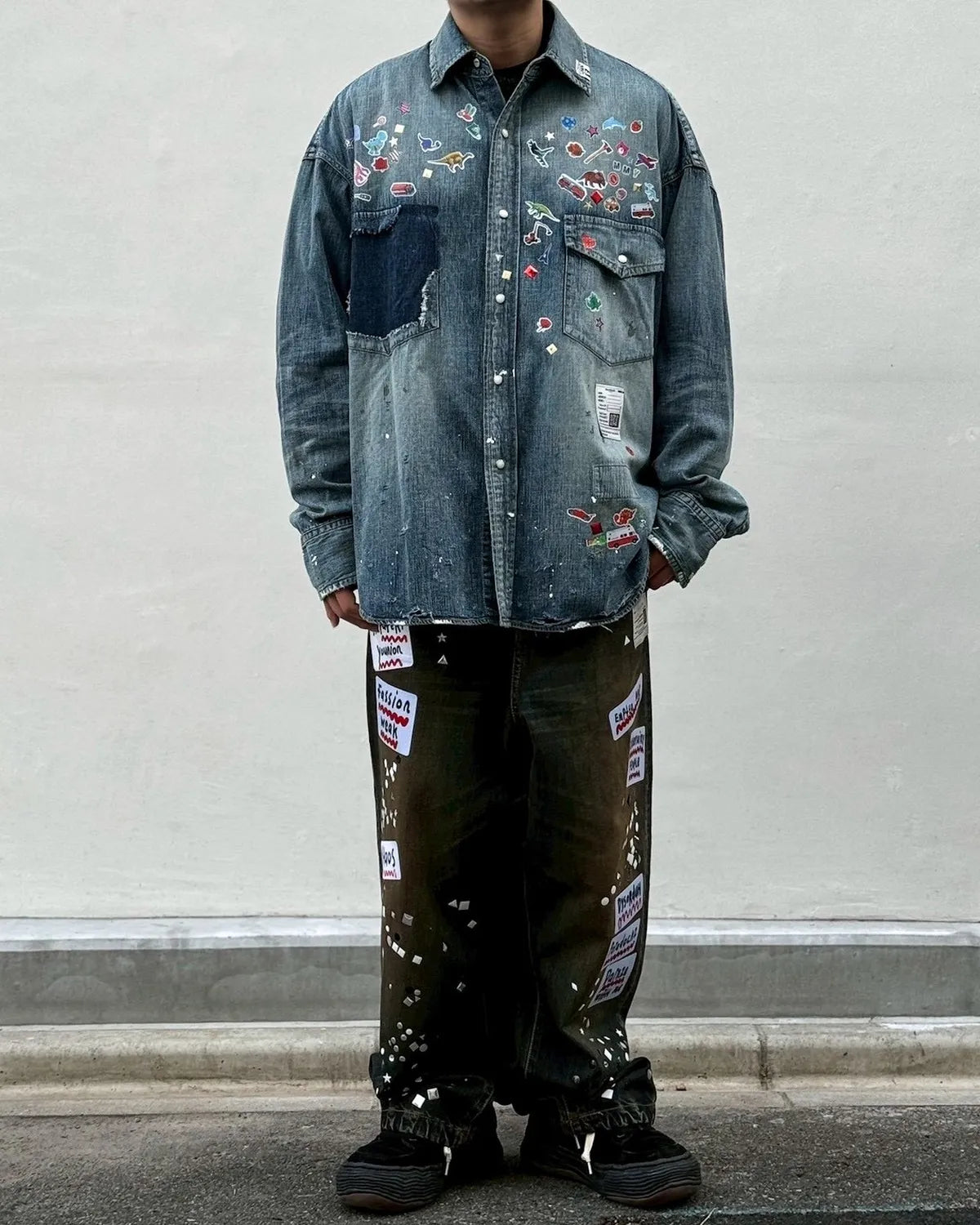 Maison MIHARA YASUHIRO / DENIM SHIRTS w STK (J16SH125)