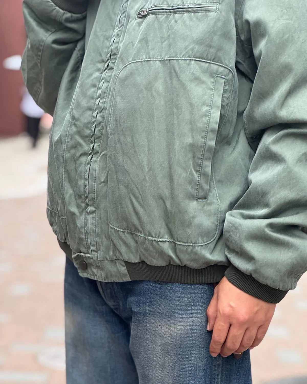 A.PRESSE / Vintage Silk Air Force Jacket (26AAP-01-33)