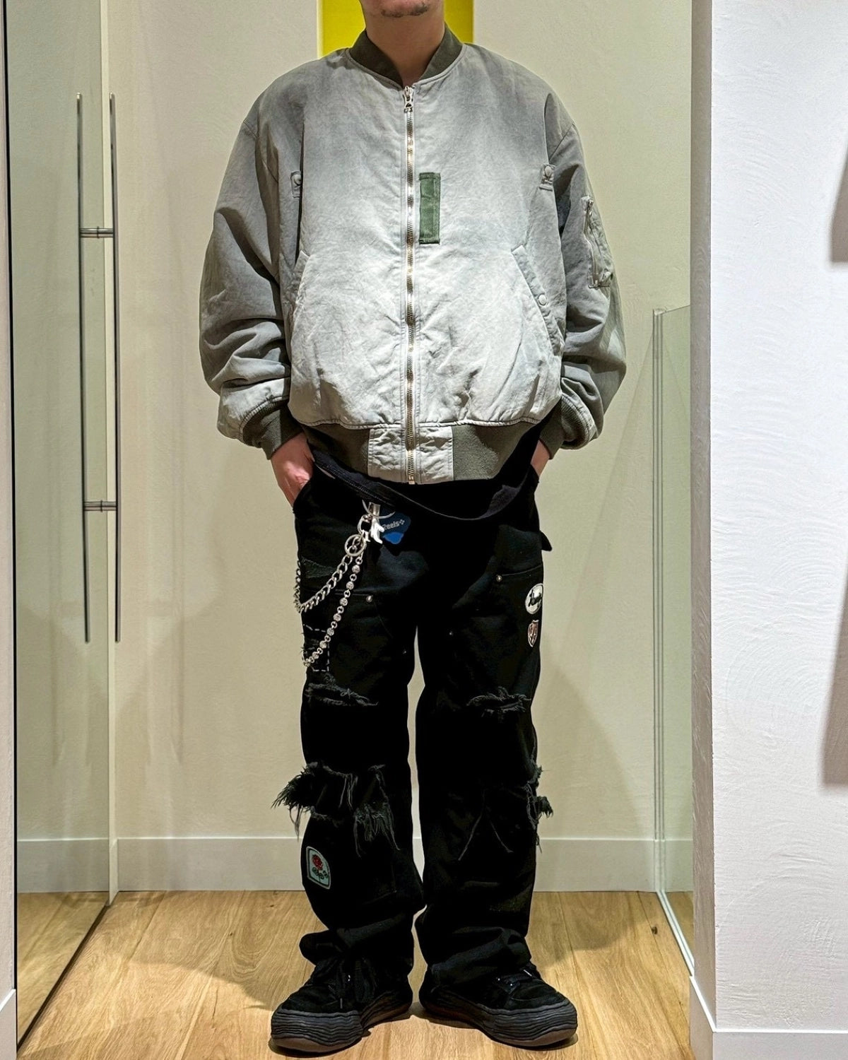 KAMIYA × REGGAWS EXCLUSIVE / BORO PAINTER PANTS for REGGAWS (G15RG101)