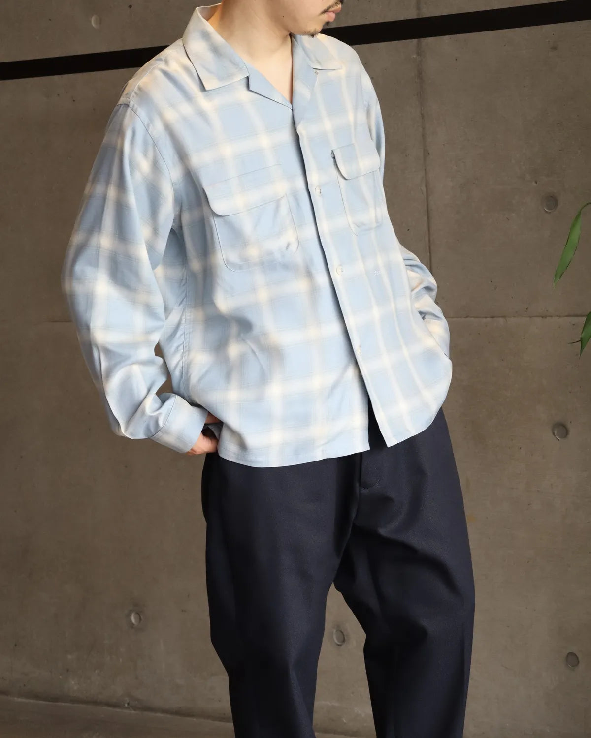 SEQUELシークエルの長袖チェックシャツ SEQUEL(シークエル) / OMBRE CHECK LONG SLEEBE SHIRT | 公式通販