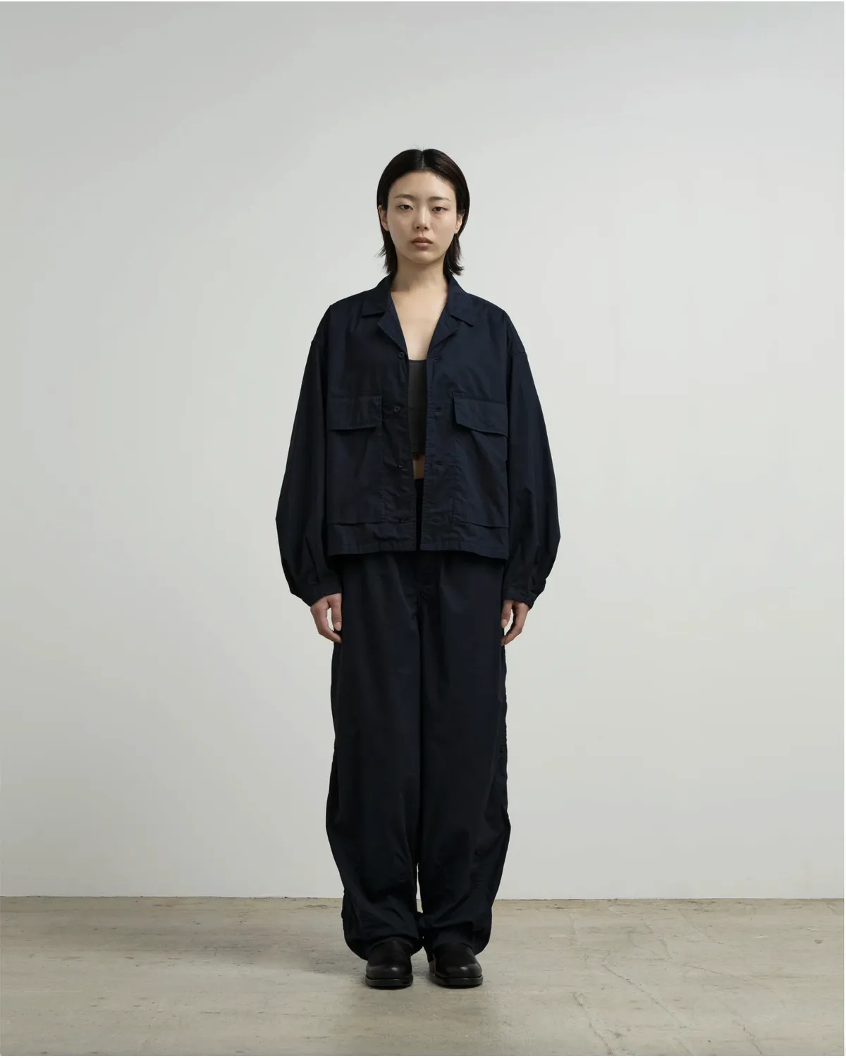 Graphpaper / Garment Dyed Typewriter Fatigue Shirt (GL263-50126B)