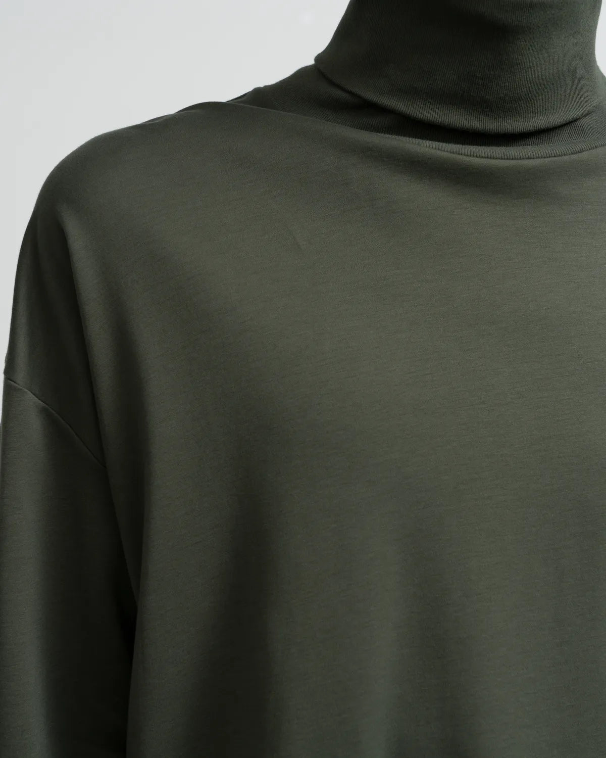 Graphpaper / Brushed Mockrody High Neck L/S Tee (GM253-70422)