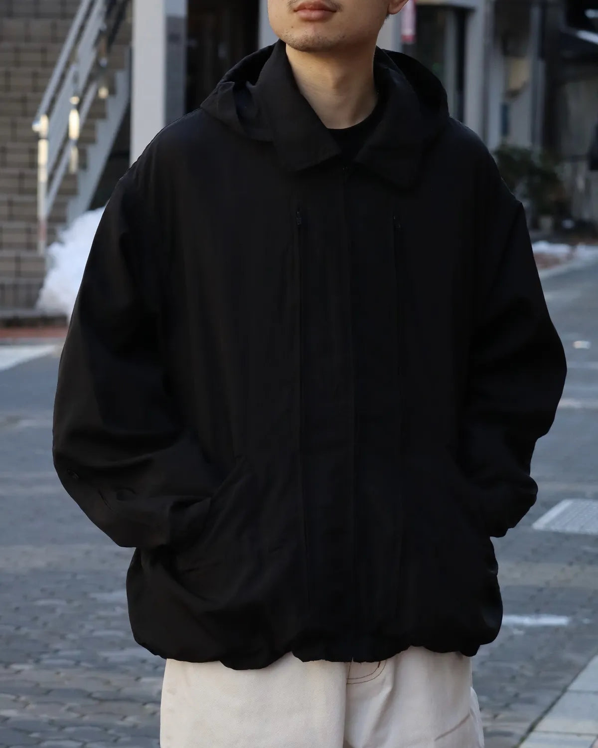 PHINGERIN / CRUSHED NYLON FULL PACK JACKET (PD-261-JK-011)