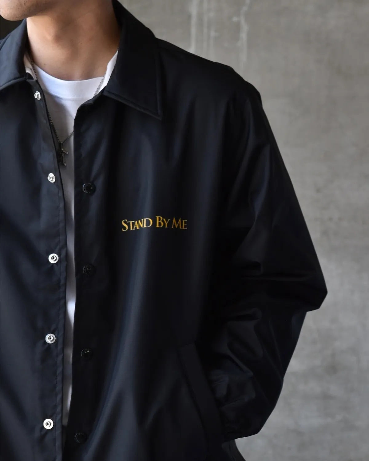 WACKO MARIA × STAND BY ME / COACH JACKET (SBM-WM-BL01)