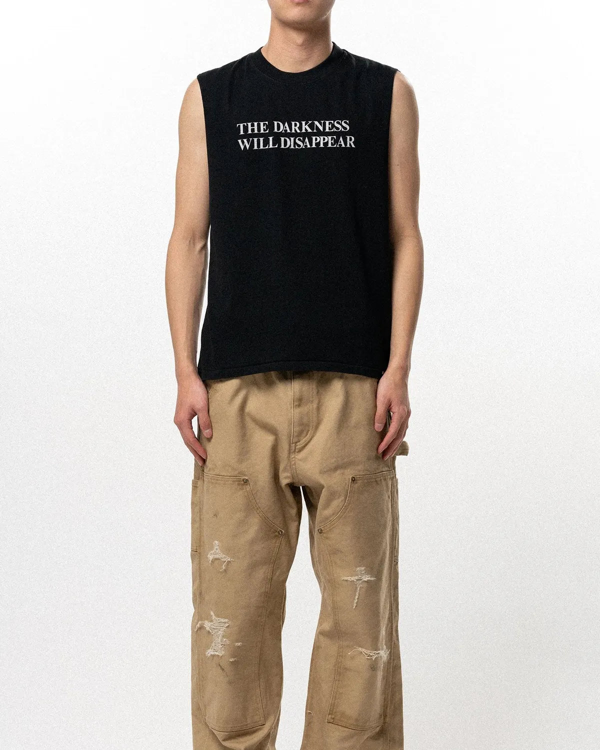 KAMIYA（カミヤ） / Typography Print Sleeveless T-shirt | 公式通販