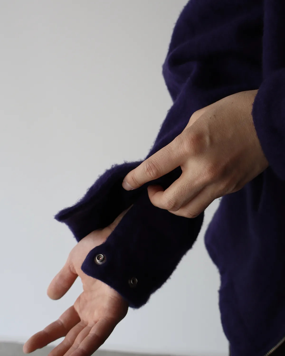 COMOLI / 縮絨ウール ジップショートジャケット (C03-01022)