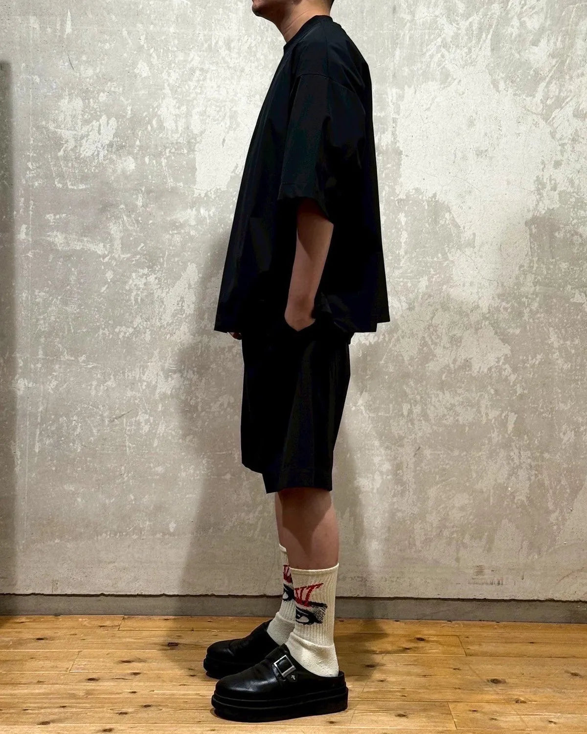 MENDRILL × N.HOOLYWOOD COMPILE / Mendrill Woven Tee (MD15SH05)