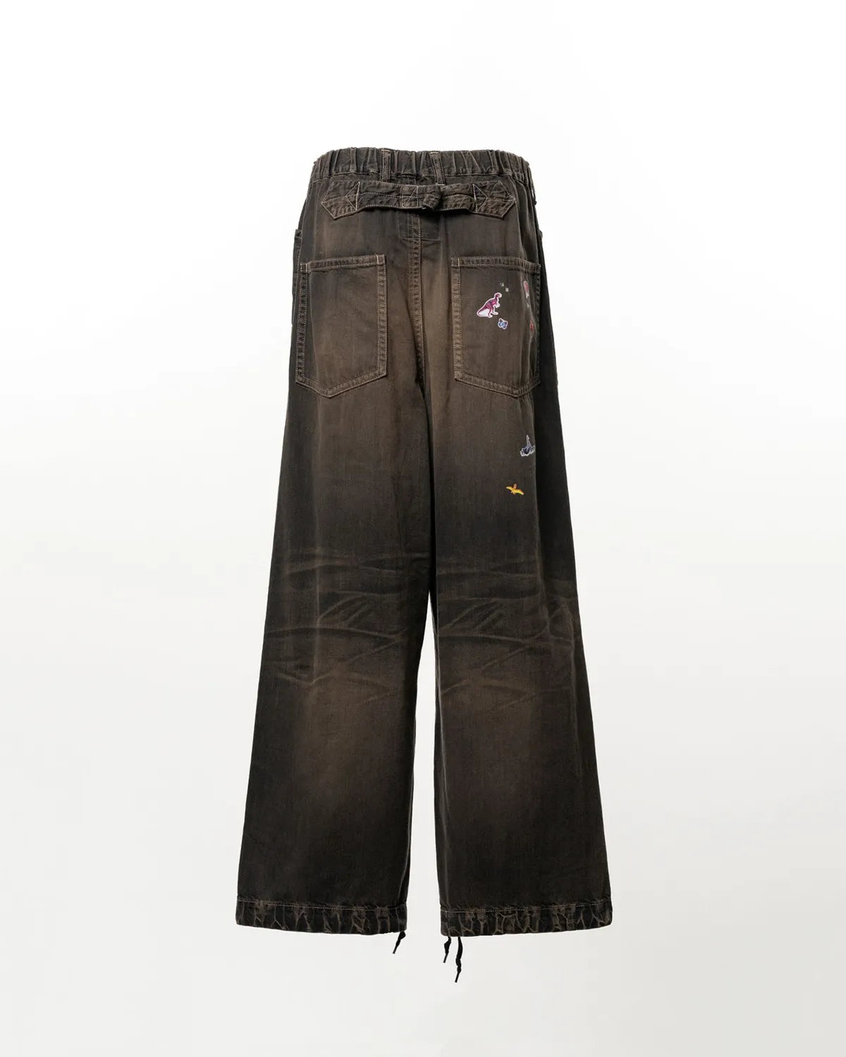 Maison MIHARA YASUHIRO / Kids Sticker Printed Baker Denim Pants (J16PT124)