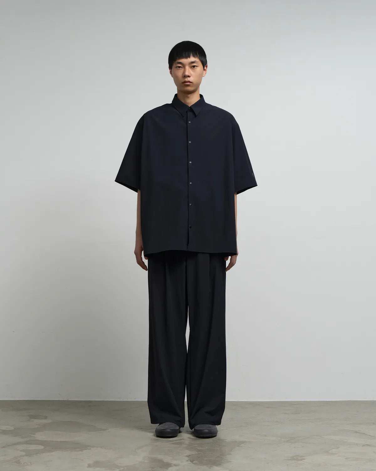 Graphpaper × DESCENTE / DESCENTE for Graphpaper UNTRIMMED Oversized S/S Shirt (GU261-51000)