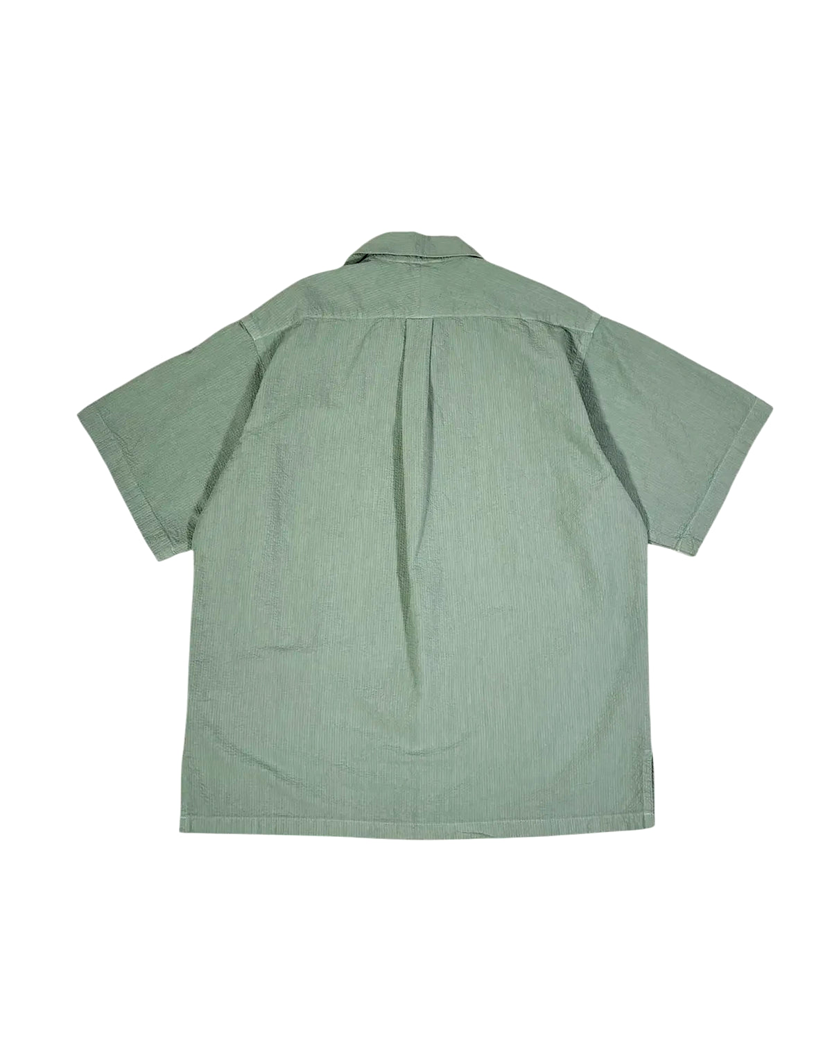 DESCENDANT / S WIND OPEN COLLAR SEERSUCKER SS SHIRT (261WVDS-SHM05)