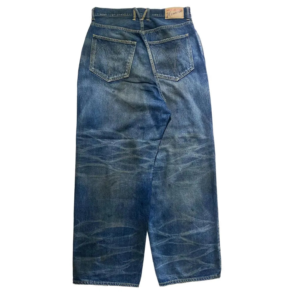 mindseeker / 40's Vintage Damage Buggy Denim Jeans