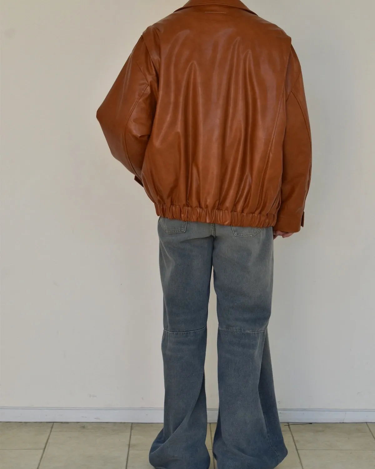 MM6 / フェイクレザージャケット (SH0AM0065M35465)