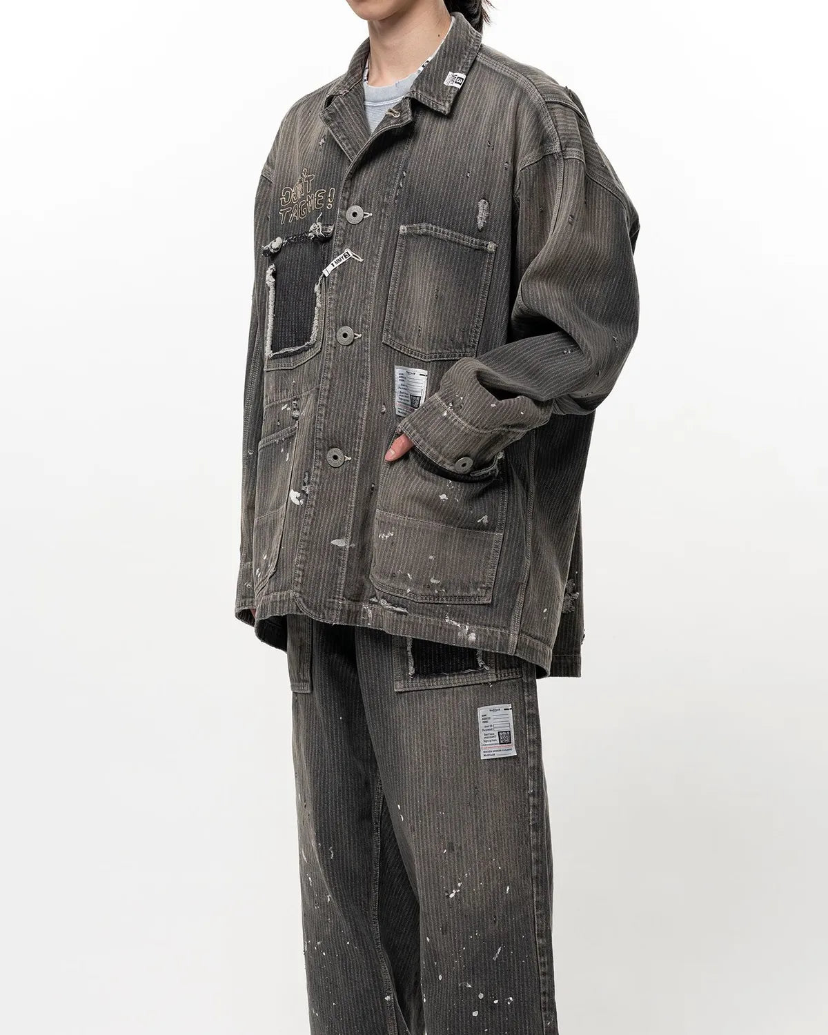 Maison MIHARA YASUHIRO / STRIPE DENIM JACKET (J16BL127)