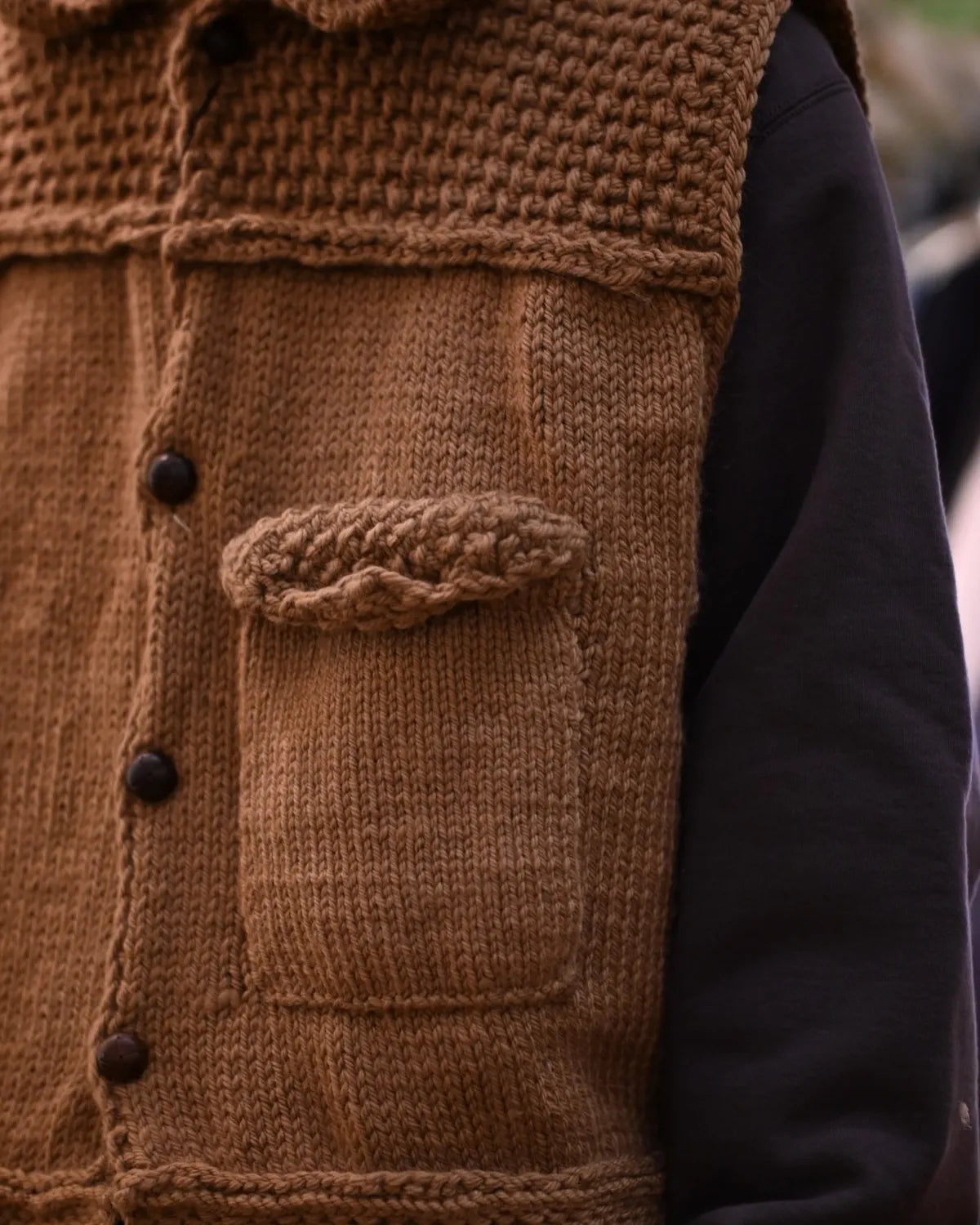 refomed / GRANNY KNIT VEST (REKN-012)