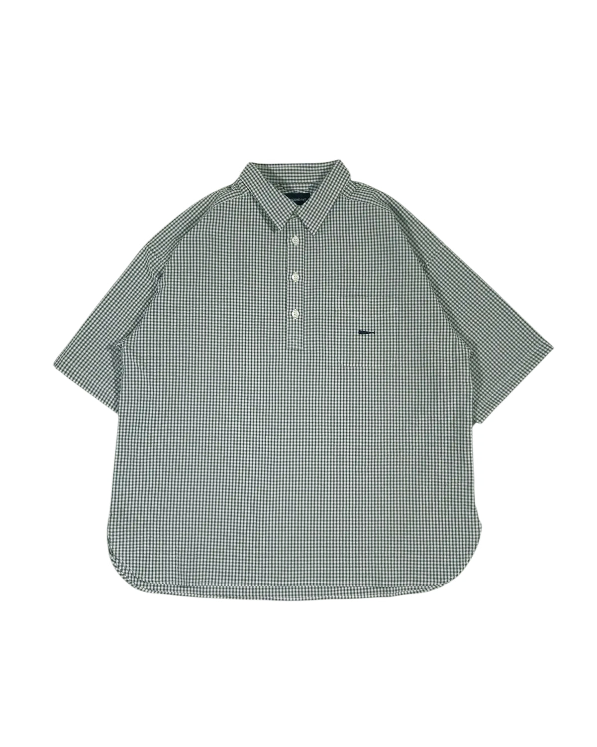 DESCENDANT / VOIL PULLOVER PLAID SS SHIRT (261TQDS-SHM07)