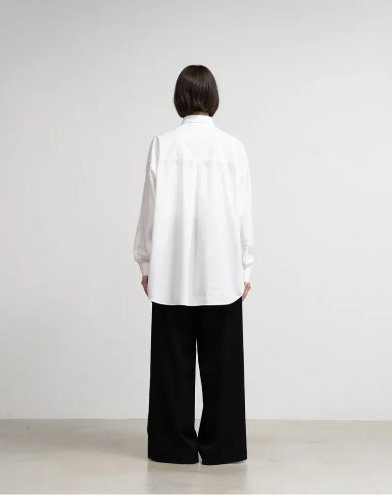 Graphpaper / Broad L/S Oversized Regular Collar Shirt (GL243-50006B)