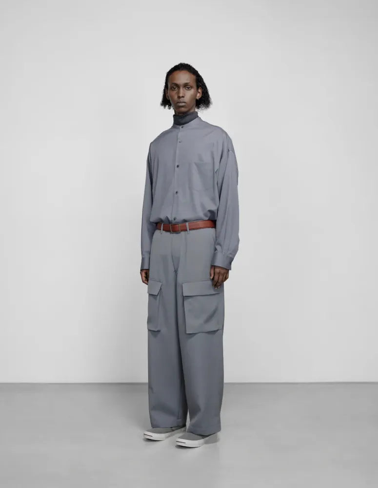 Graphpaper / Light Doeskin Wide Cargo Trousers (GM243-40063)