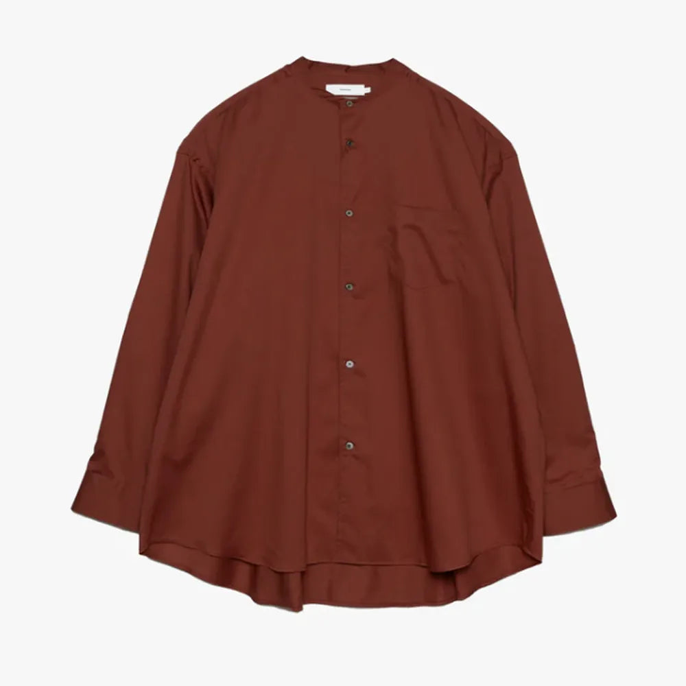 Graphpaper / Silicon Poplin Oversized Band Collar Shirt (GM243-50145)