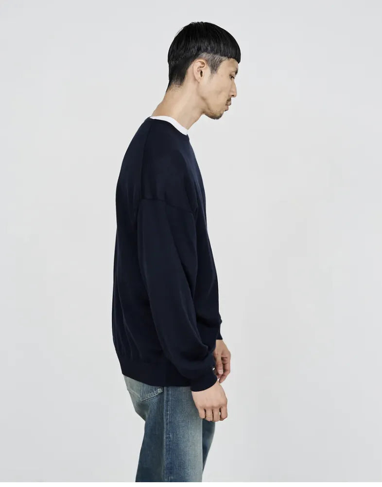 Graphpaper / Oxford Pique Jersey L/S Oversized BD Shirt 