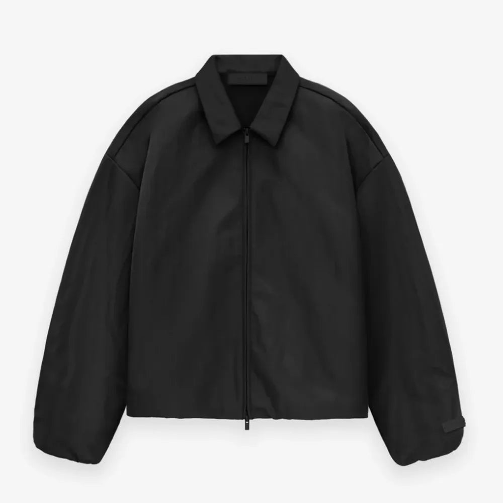 ESSENTIALS / TEXTURED NYLON TRUCKER JACKET (202BT246380F)