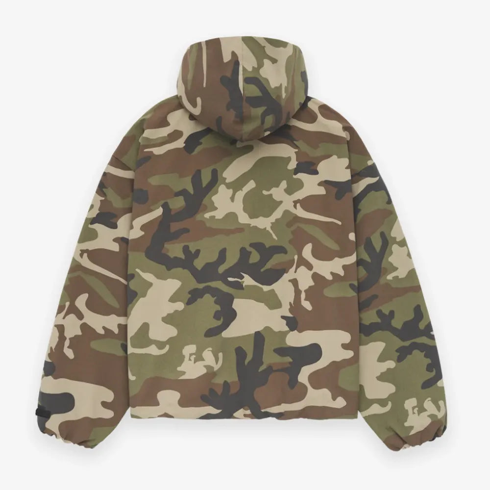 ESSENTIALS / MILITARY NYLON HOODED ANORAK (202BT244788F)