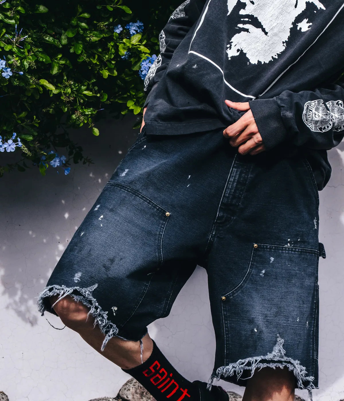 【新品未使用品】SAINT Mxxxxxx DOUBLE KNEE SHORTS SAINT M×××××× (セントマイケル) / DOUBLE KNEE SHORTS |公式