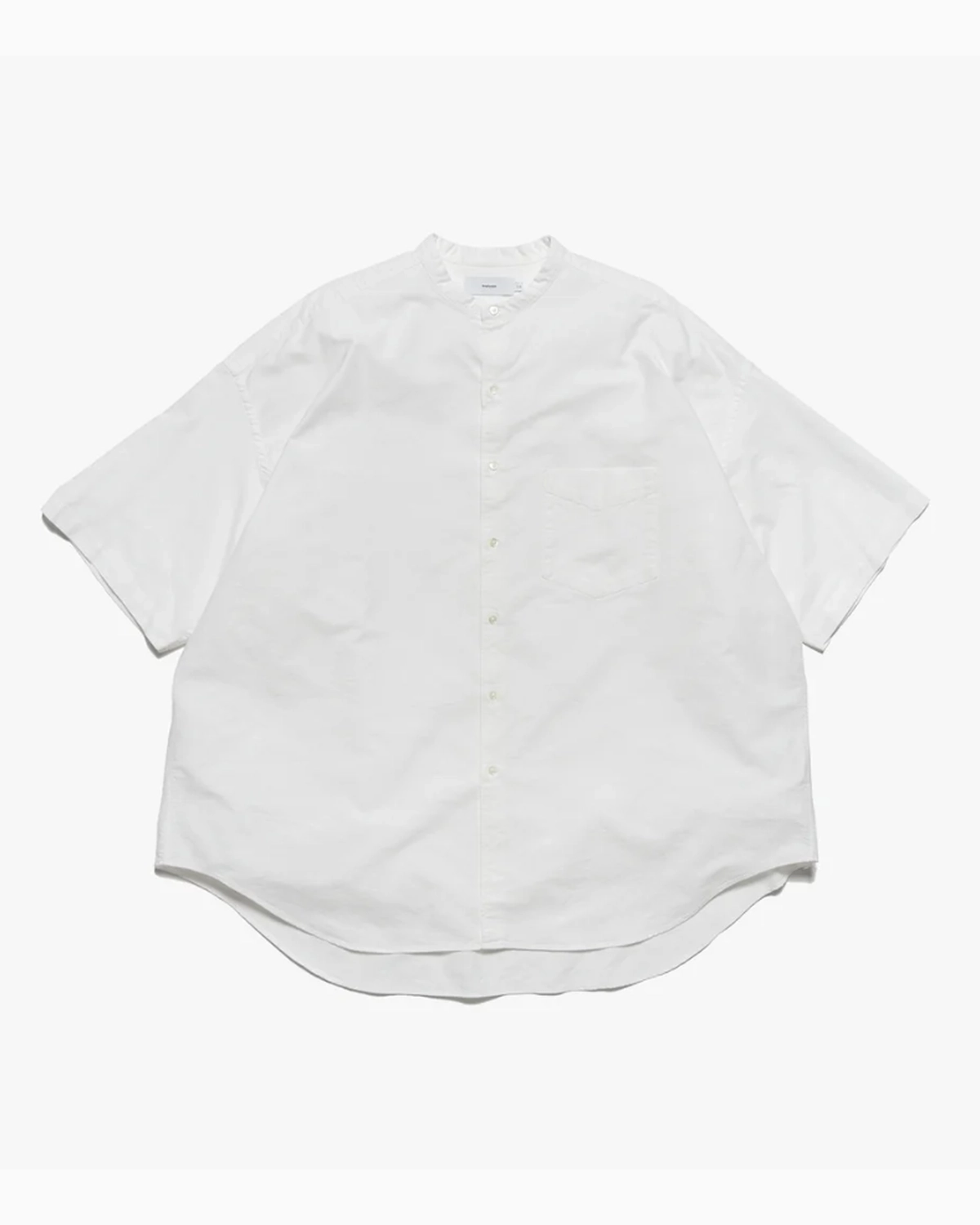 Graphpaper / Oxford S/S Oversized Band Collar Shirt (GM252-50078B)