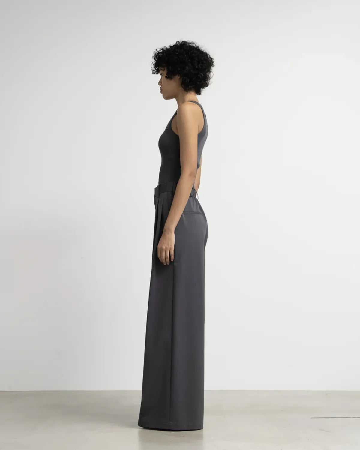 Graphpaper / Compact Ponte Two Tuck Wide Pants (GL253-40044B)