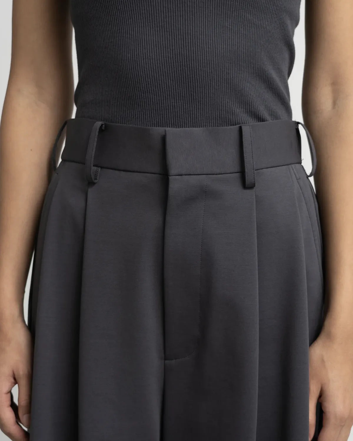 Graphpaper / Compact Ponte Two Tuck Wide Pants (GL253-40044B)