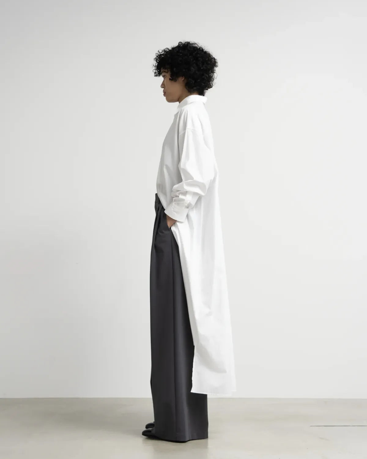 Graphpaper / Compact Ponte Two Tuck Wide Pants (GL253-40044B)