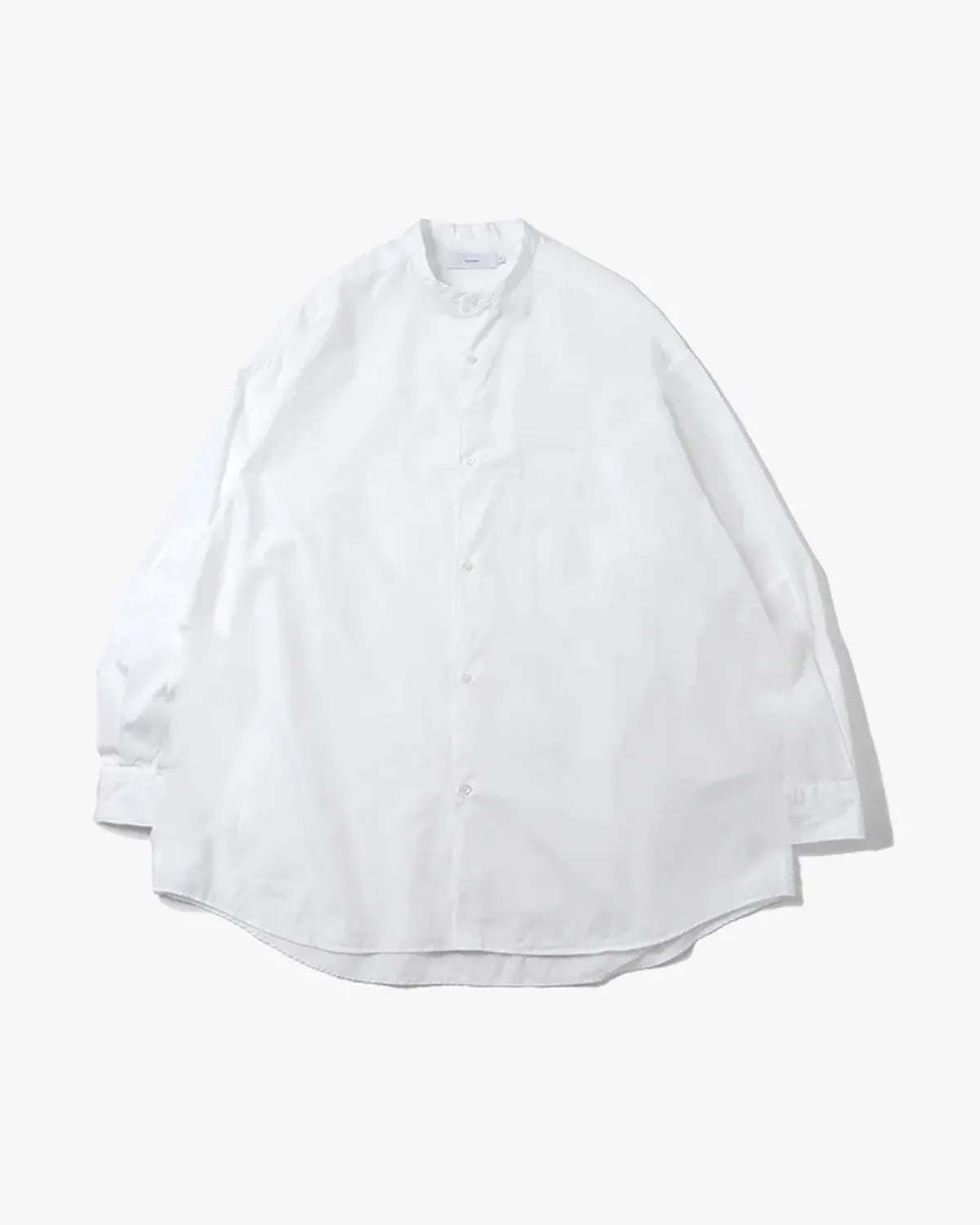 Graphpaper / Broad L/S Oversized Band Collar Shirt (GM253-50002B)