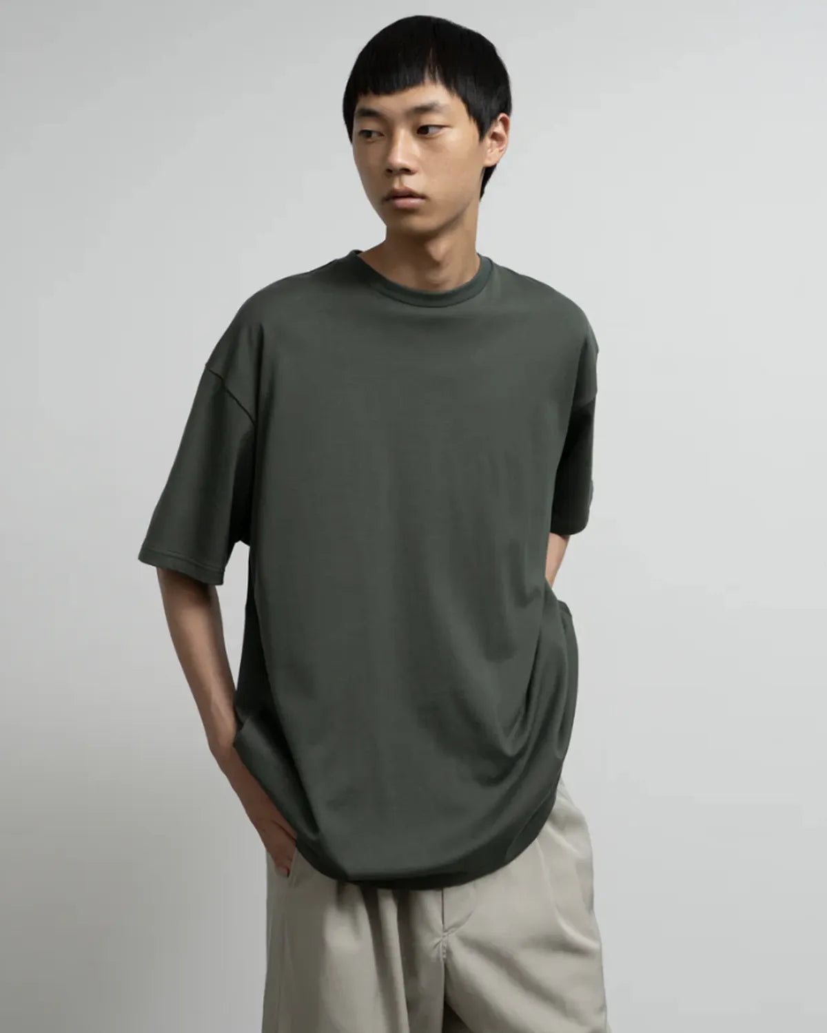Graphpaper / Tri Spun Cotton S/S Oversized Tee (GM253-70304)