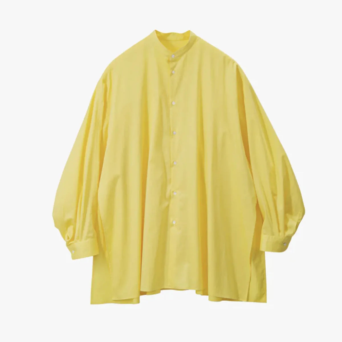 Graphpaper (グラフペーパー) / Silicon Poplin Deep Slit Band Collar