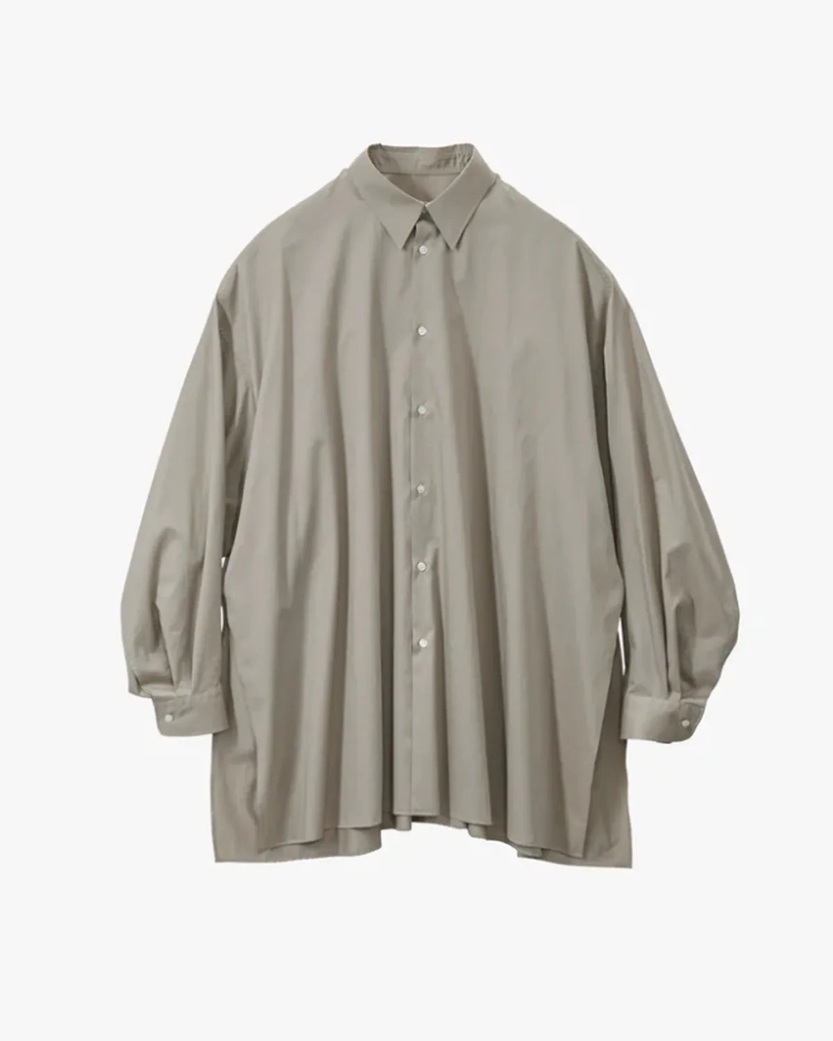 Graphpaper / Silicon Poplin Deep Slit Regular Collar Shirt (GL253-50182)