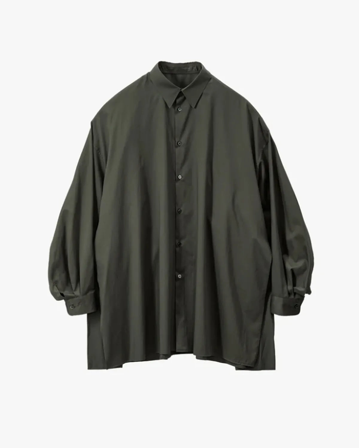 Graphpaper / Silicon Poplin Deep Slit Regular Collar Shirt (GL253-50182)