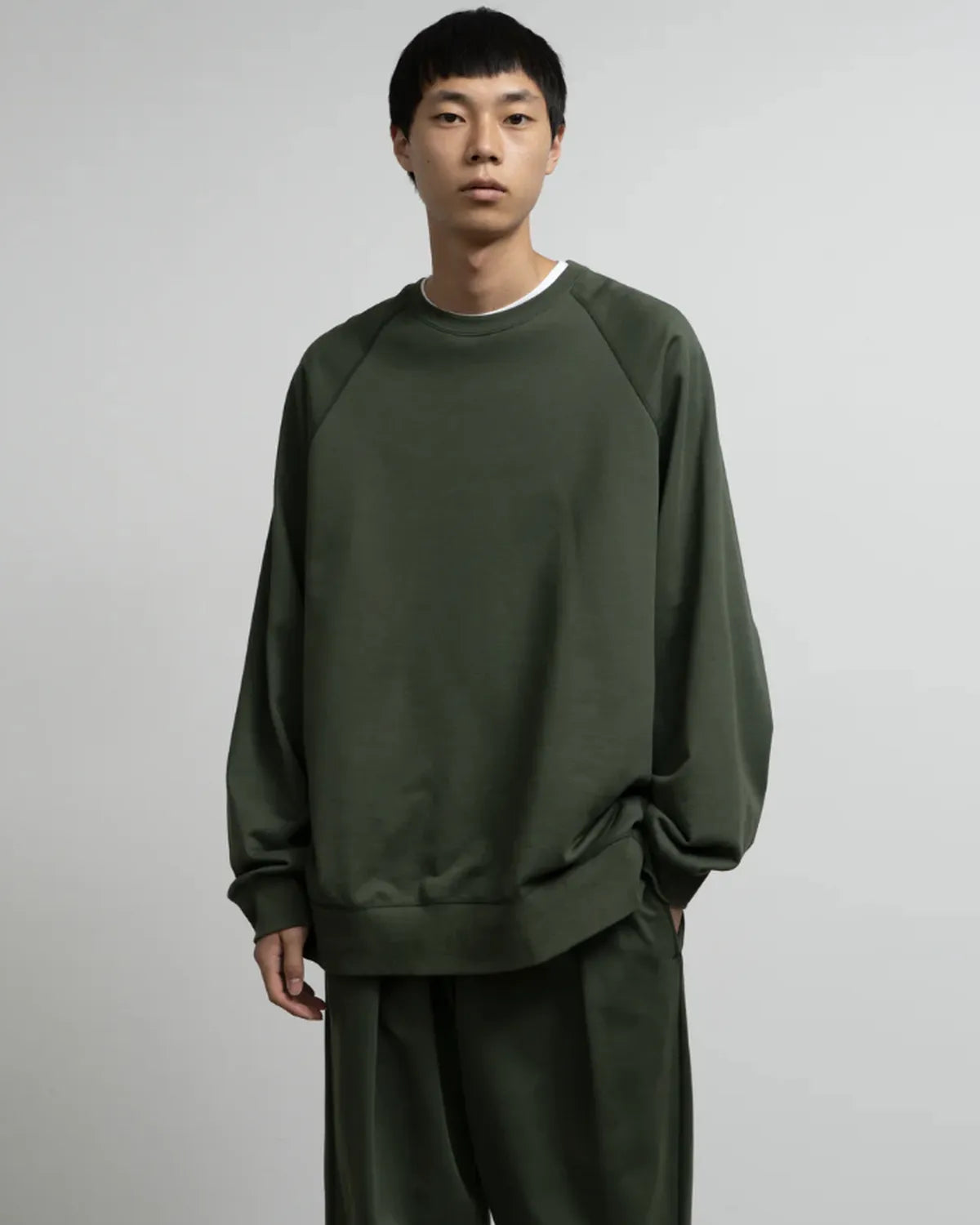 Graphpaper / Hard Terry Crew Neck Sweat (GM253-70195C)