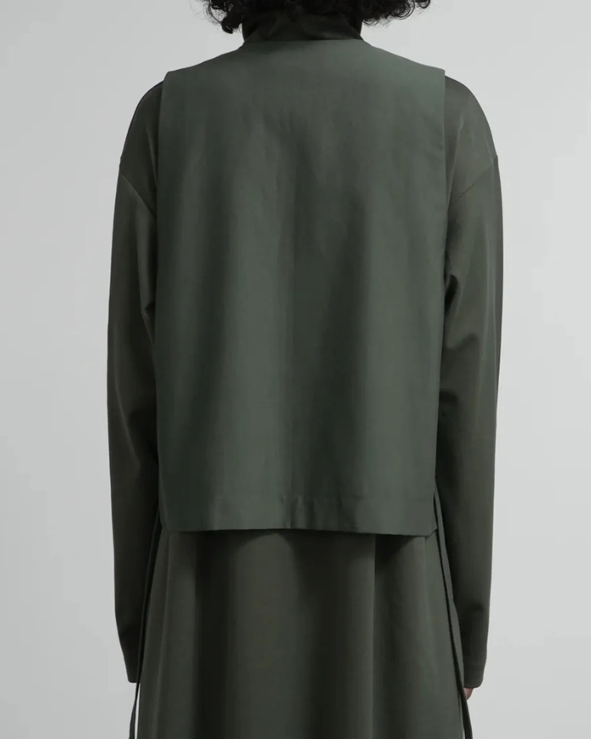 Graphpaper / Cotton Cupro Back Satin Gilet (GL253-30346)