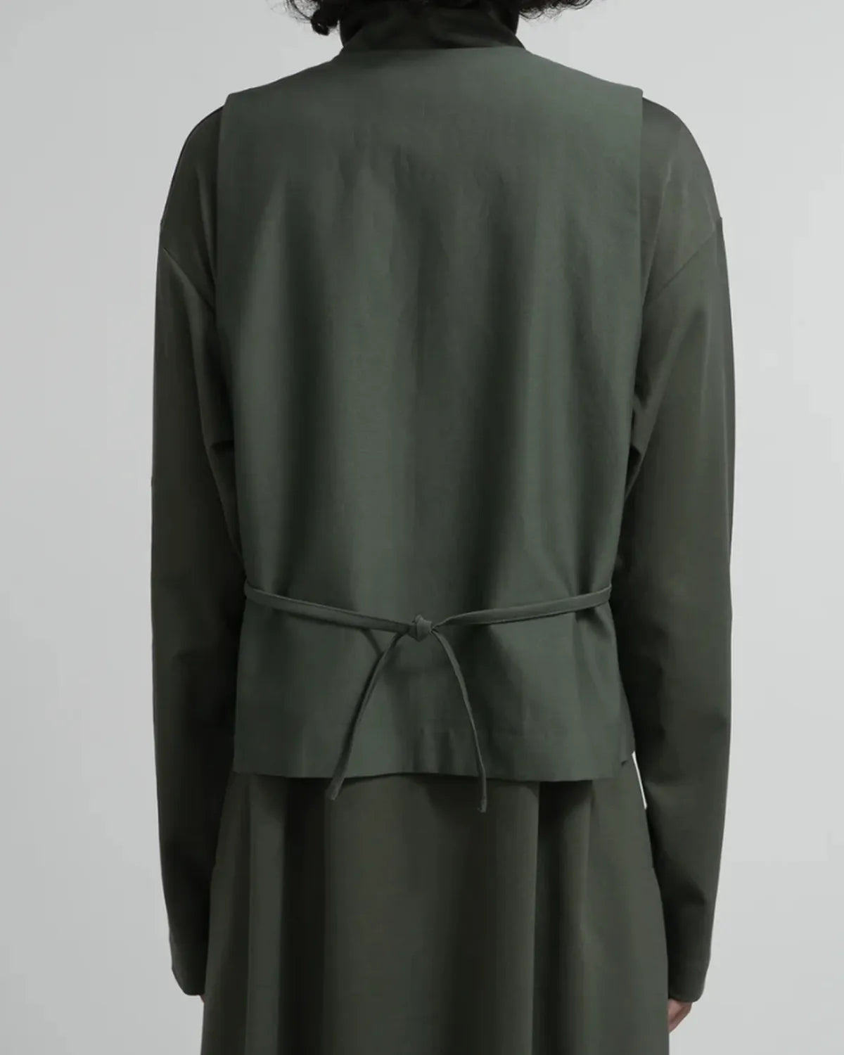 Graphpaper / Cotton Cupro Back Satin Gilet (GL253-30346)