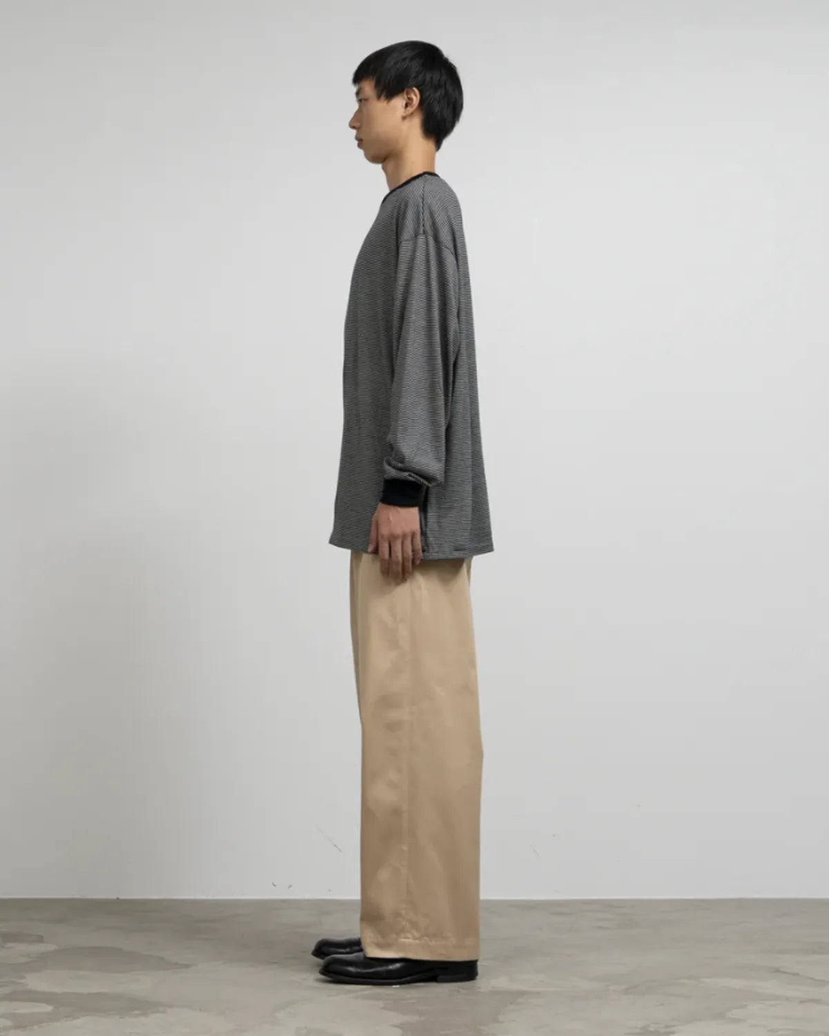 Graphpaper / Wool Border L/S Tee (GU253-70230B)