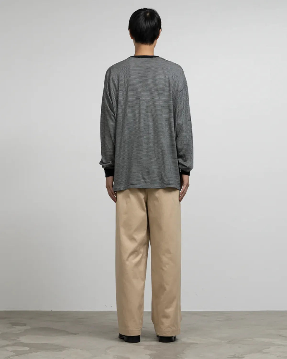 Graphpaper / Wool Border L/S Tee (GU253-70230B)
