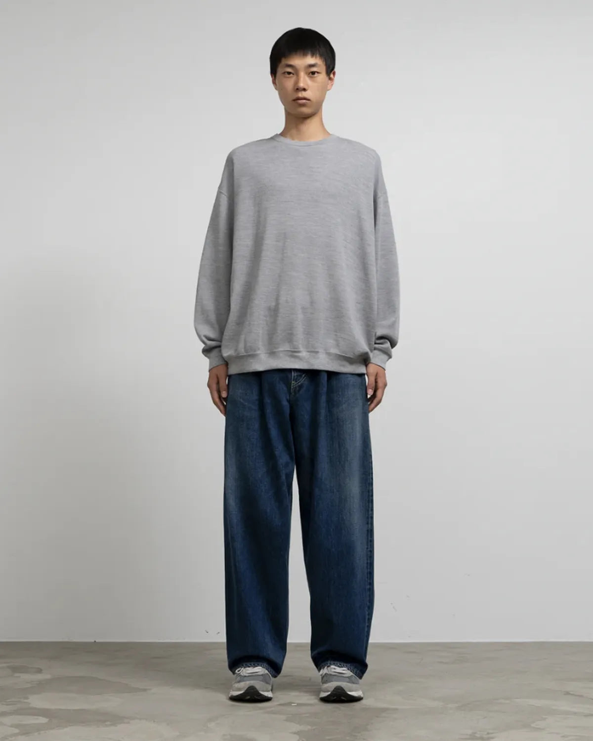 Graphpaper / Wool Honeycomb Crew Neck Thermal (GU253-70250B)